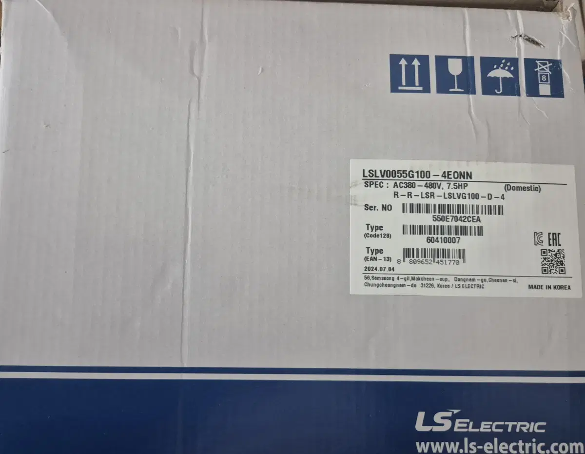 인버터 LSLV0055G100_4EONN  5,5KW